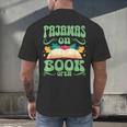 Book And Pajama Pajamas On Book Open Men's Back Print T-Shirt Book And Pajama Pajamas On Book Open Men's Back Print T-Shirt
