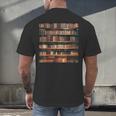 Book Book Shelves Library Men's Back Print T-Shirt