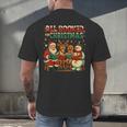 All Booked For Christmas Book Lover Men's Back Print T-Shirt