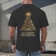 All Booked For Christmas Book Tree Book Lover Teacher Men's Back Print T-Shirt All Booked For Christmas Book Tree Book Lover Teacher Men's Back Print T-Shirt
