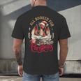 All Booked For Christmas Dragon Men's Back Print T-Shirt