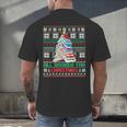 All Booked For Christmas Tree Book Ugly Christmas Sweatshirt Men's Back Print T-Shirt