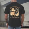 My Weekend Is All Booked Cozy Book Lover Reading Men's Back Print T-Shirt