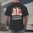 All Booked For Valentines Book Lovers Hearts Men's Back Print T-Shirt