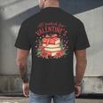 All Booked For Valentine's Book Lovers Romantic Readers Men's Back Print T-Shirt