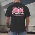 All Booked For Valentines Couple Bookworms Valentine’s Day Men's Back Print T-Shirt All Booked For Valentines Couple Bookworms Valentine’s Day Men's Back Print T-Shirt