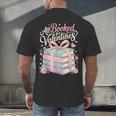 All Booked For Valentines Stacked Books Men's Back Print T-Shirt All Booked For Valentines Stacked Books Men's Back Print T-Shirt