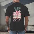Bookish Babes Club Cute Pink Book Stack With Bow Men's Back Print T-Shirt Bookish Babes Club Cute Pink Book Stack With Bow Men's Back Print T-Shirt