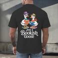 Bookish Goose Cute Geese With Hats Reading Books Men's Back Print T-Shirt Bookish Goose Cute Geese With Hats Reading Books Men's Back Print T-Shirt