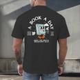 Bookish Mental Health Book A Day Retro Read More Book Men's Back Print T-Shirt