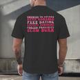 Bookish Romance Tropes Book Club Reader Spicy Book Lover Men's Back Print T-Shirt