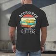 Bookmarks Are For Quitters Book Lovers Book Nerd Men's Back Print T-Shirt Bookmarks Are For Quitters Book Lovers Book Nerd Men's Back Print T-Shirt