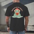 Bookmarks Are For Quitters Frog Reading Book Graphic Men's Back Print T-Shirt