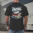 Bookmarks Are For Quitters Reading Quote Book Lover Men's Back Print T-Shirt
