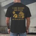 I Like Books And Dogs And Maybe 3 People Vintage Sayin Men's Back Print T-Shirt I Like Books And Dogs And Maybe 3 People Vintage Sayin Men's Back Print T-Shirt
