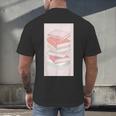 Books Flowers Art Flower Stack Pastel Feminine Men's Back Print T-Shirt
