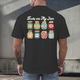 Books Are My Jam Shirt Book Lover Reader Reading Teacher Men's Back Print T-Shirt