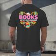 Books Are My Love Language Valentine's Day Reading Lover Men's Back Print T-Shirt Books Are My Love Language Valentine's Day Reading Lover Men's Back Print T-Shirt