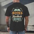 Books The Original Handheld Device Men's Back Print T-Shirt