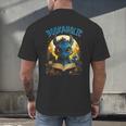 Books Quote Bookaholic Dragon Bookish Reading Men's Back Print T-Shirt