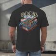 Books Rock Rock'n Roll Science Of Reading Teachers Guitar Men's Back Print T-Shirt