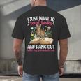 Books And My Savannah Cat Owner Savannah Cat Lover Men's Back Print T-Shirt