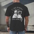 I Like My Books Spicy And My Coffee ICY Men's Back Print T-Shirt I Like My Books Spicy And My Coffee ICY Men's Back Print T-Shirt