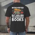 Bookworm Art For Men Women Book Reading Lover Bookish Men's Back Print T-Shirt Bookworm Art For Men Women Book Reading Lover Bookish Men's Back Print T-Shirt