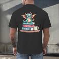 Bookworm Book Dragon Read Books Be Kind Stay Weird Men's Back Print T-Shirt