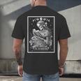 The Bookworm Book Reader Reading Tarot Card Witchy Moon Men's Back Print T-Shirt The Bookworm Book Reader Reading Tarot Card Witchy Moon Men's Back Print T-Shirt