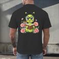 Bookworm Costume Kawaii Reading Worm For World Book Day Men's Back Print T-Shirt Bookworm Costume Kawaii Reading Worm For World Book Day Men's Back Print T-Shirt