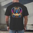 Bookworm Dragon Reading Book Lover Men's Back Print T-Shirt