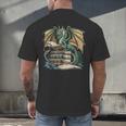 Bookworm Dragons Reading Book Dragons And Books Men's Back Print T-Shirt
