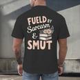 Bookworm Fueled By Sarcasm And Smut Book Reading Men's Back Print T-Shirt Bookworm Fueled By Sarcasm And Smut Book Reading Men's Back Print T-Shirt