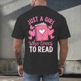 Bookworm Just A Girl Who Loves To Read Men's Back Print T-Shirt