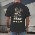 Bookwyrm Dragon Fantasy Bookish Fairytale Book Lover Men's Back Print T-Shirt