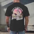 Born To Read Book Forced To Read Emails Skeleton Men's Back Print T-Shirt