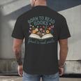 Born To Read Books Forced To Read Emails Men's Back Print T-Shirt