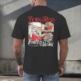 Born To Read Forced To Work Santa Christmas Book Lover Retro Men's Back Print T-Shirt