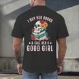 I Buy Her Books Call Her A Good Girl Book Lover Skull Men's Back Print T-Shirt I Buy Her Books Call Her A Good Girl Book Lover Skull Men's Back Print T-Shirt