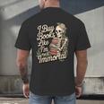 I Buy Books Like I'm Immortal Reader Meme Graphic Men's Back Print T-Shirt