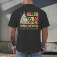 All Is Calm Said No Teacher Ever Book Christmas Tree Men's Back Print T-Shirt