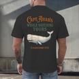 Captain Ahab’s Whale Watching Tours – Moby Book Parody Men's Back Print T-Shirt