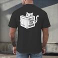 Cat Book Humor How To Train Your Human Men's Back Print T-Shirt