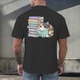 Cat On Books Pets Cats Reading Book Nerd Read Reader Bookcat Men's Back Print T-Shirt Cat On Books Pets Cats Reading Book Nerd Read Reader Bookcat Men's Back Print T-Shirt