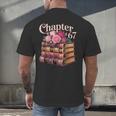Chapter 67 Floral Book Stack Men's Back Print T-Shirt