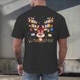Christmas Librarian Reindeer Matching Book Lover Men's Back Print T-Shirt Christmas Librarian Reindeer Matching Book Lover Men's Back Print T-Shirt