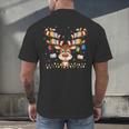 Christmas Librarian Reindeer Matching Family Book Lover Xmas Men's Back Print T-Shirt Christmas Librarian Reindeer Matching Family Book Lover Xmas Men's Back Print T-Shirt