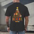 Christmas Tree Bookshelf Book Lover Library Men Women Kids Men's Back Print T-Shirt Christmas Tree Bookshelf Book Lover Library Men Women Kids Men's Back Print T-Shirt