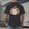 I Closed My Book To Be Here Fall Pumpkin Men's Back Print T-Shirt I Closed My Book To Be Here Fall Pumpkin Men's Back Print T-Shirt